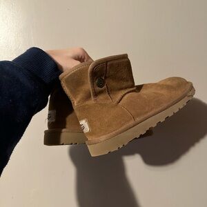 Kids Tan Suede UGG Mini Boots